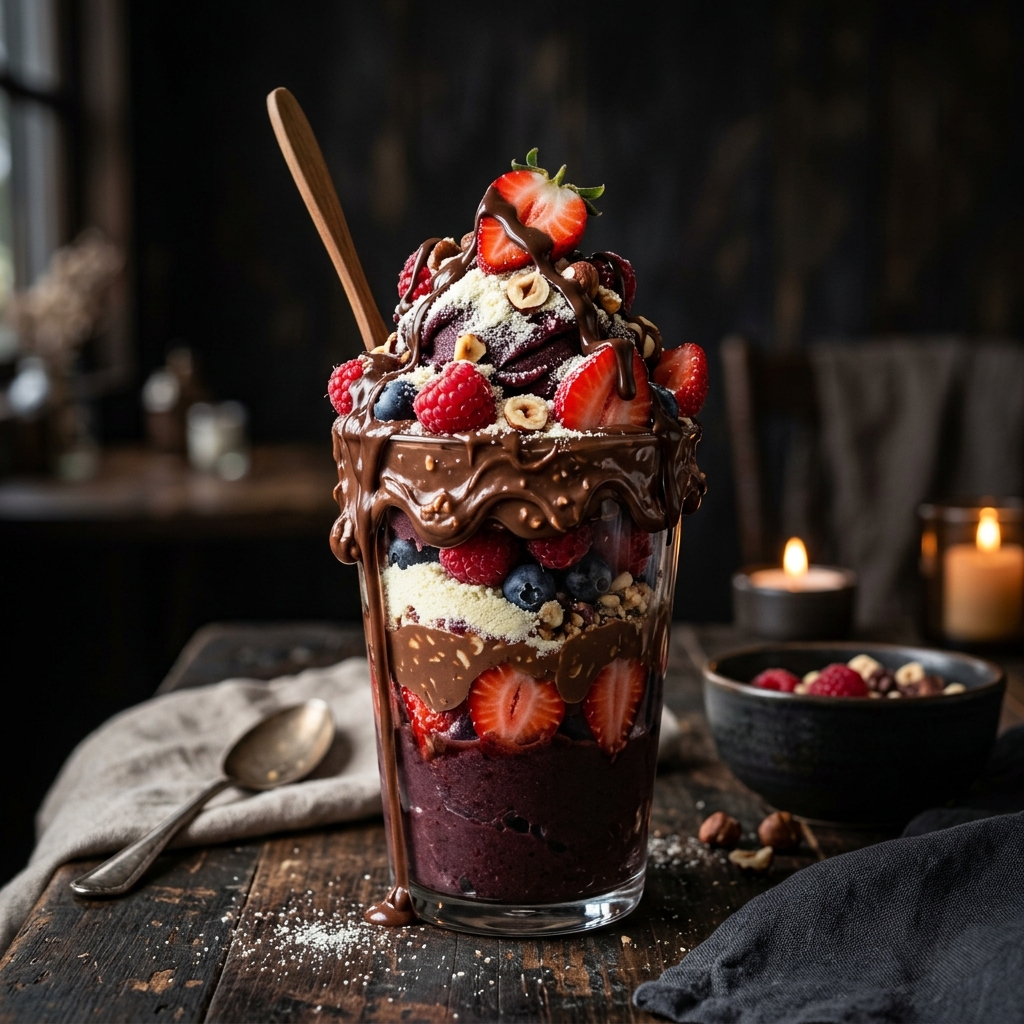 Açaí com Creme de Avelã