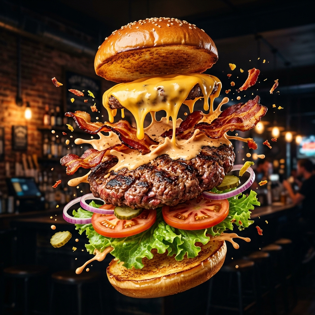 Burger Explodindo de Sabor