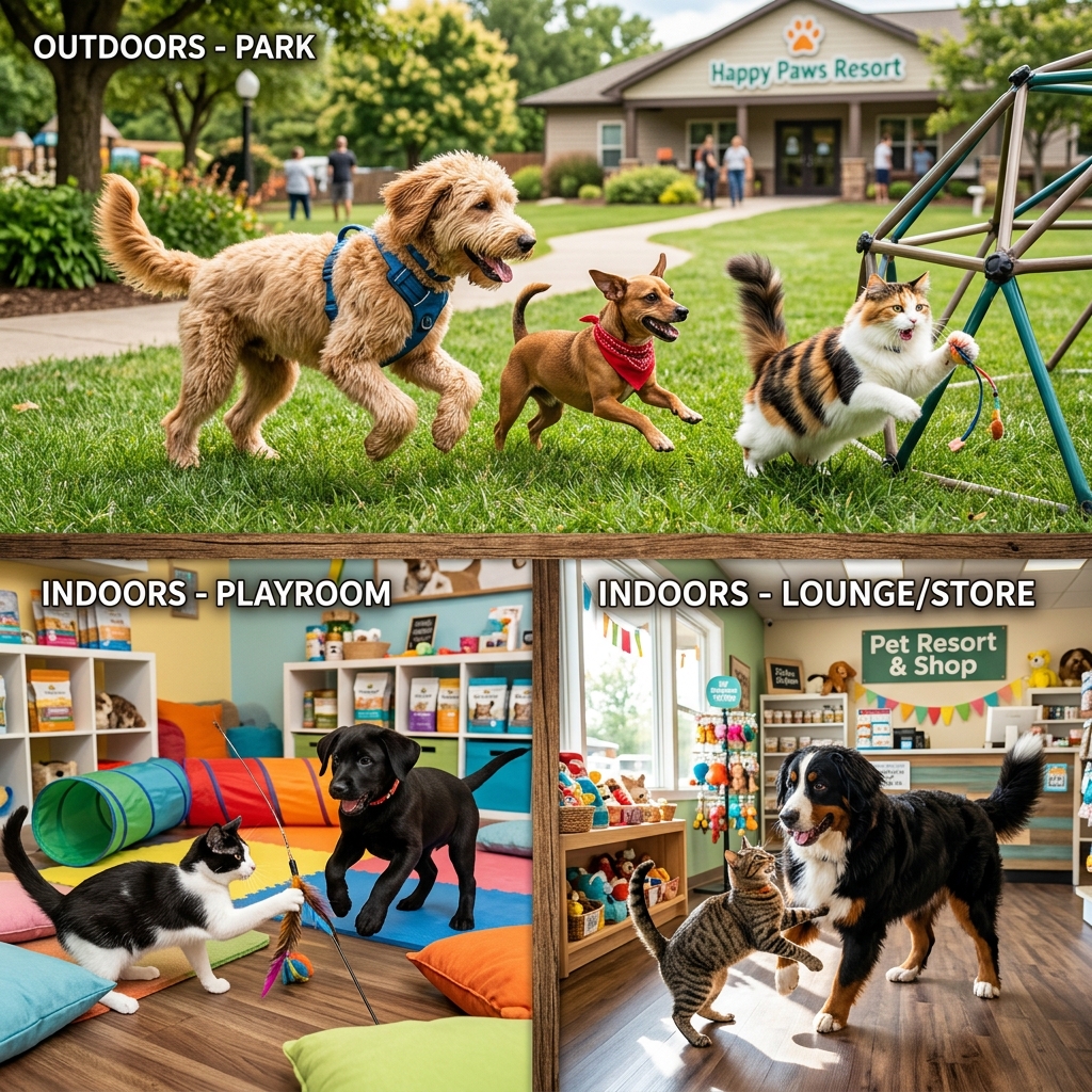 Pet brincando